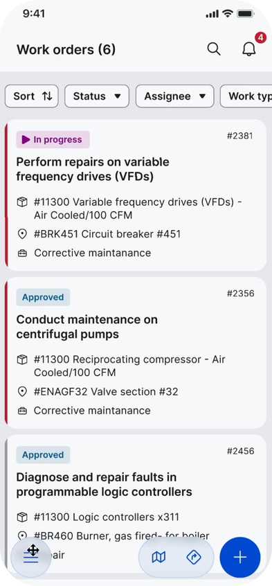 EAM360 Mobile Maximo app for Energy & Manufacturing.